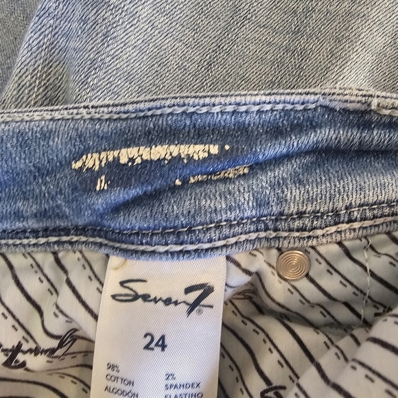 Seven7 Jeans Size 24‎ Stars and Seven Back Pocket Straight Leg High Rise - Picture 17 of 17